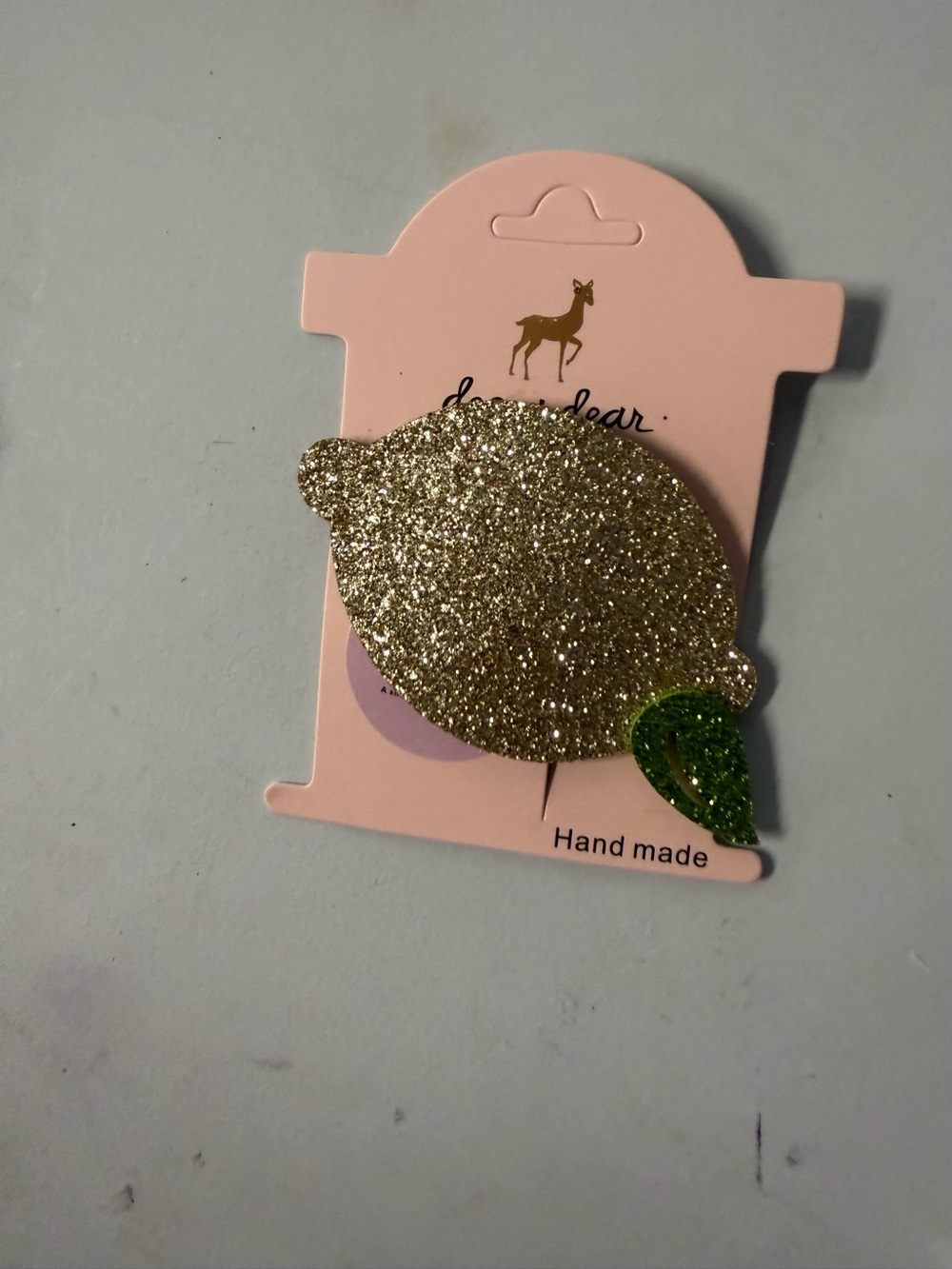 Handmade girls barrette new with tags from doe a deer